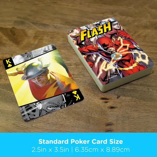 Miniatura 5 de AQUARIUS DC Comics The Flash Playing Cards - La baraja de cartas con temática de Flash para tus juegos de cartas favoritos, mercancía