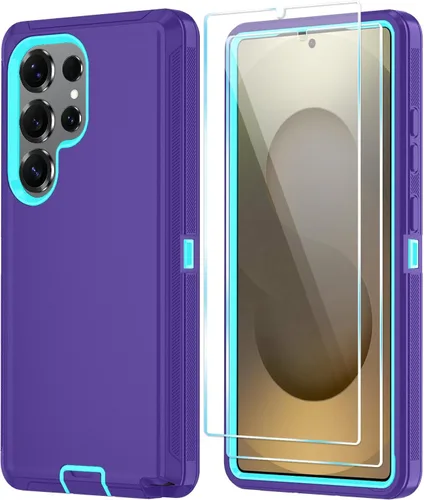 Miniatura 18 de ONOLA Funda compatible con Samsung Galaxy S24 Ultra con protector de pantalla HD, resistente a los golpes y a las caídas, funda de 3 capas