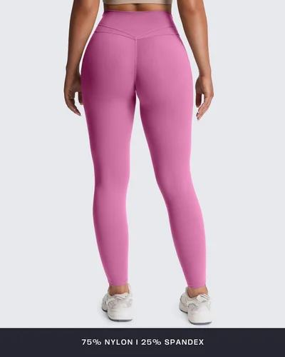 Miniatura 8 de Aoxjox Trinity - Pantalones de yoga de cintura alta con bolsillos para mujer, control de abdomen, cintura cruzada, leggings de entrenamiento suaves