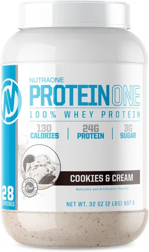 Miniatura 17 de NutraOne ProteinOne Whey Protein Promueve la recuperación y desarrolla músculo con un batido de proteínas en polvo para hombres y mujeres
