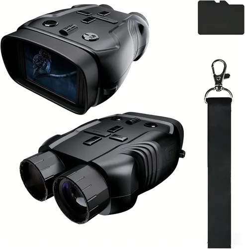 Gafas de visión nocturna para niños con tarjeta de 32 GB, binoculares de visión nocturna para niños con zoom 5X, cámara digital HD 1080P, gran