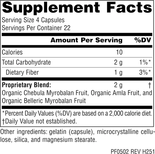 Miniatura 2 de Planetary Herbals Triphala- 500 mg