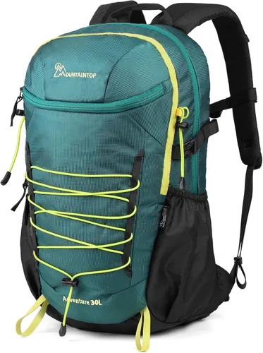 Miniatura 10 de MOUNTAINTOP Mochila de senderismo, mochila de campamento de 25 litros, mochila de senderismo para hombres y mujeres, mochila de viaje ligera