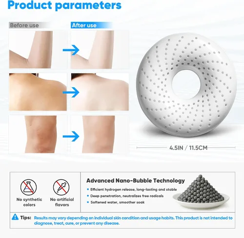 Miniatura 7 de Bombas de bola de baño de hidrógeno para aliviar los músculos y el estrés - Bombas de hidrógeno molecular H2 para spa y remojo de agua rica en Blanco
