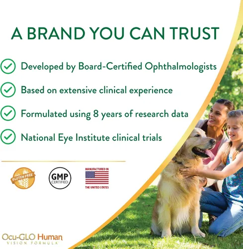 Miniatura 7 de Ocu-GLO Human Vision Formula Cápsulas de apoyo para la salud ocular, 90