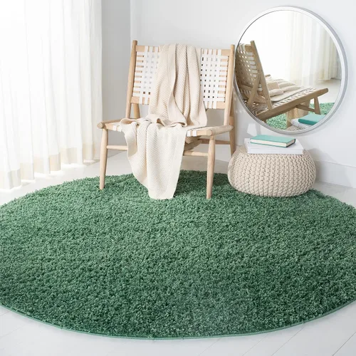Miniatura 21 de SAFAVIEH Venus Shag Collection - Alfombra decorativa, 2 pies 2 pulgadas x 4 pies, color azul, diseño sólido, no desprende pelusa y de fácil cuidado