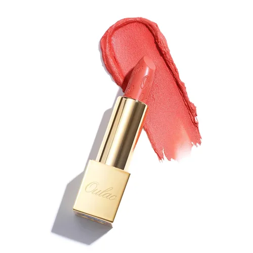 Miniatura 16 de Oulac Lápiz labial rojo, regalos de Navidad para mujeres, fórmula hidratante ligera con brillo 3D metálico, color de labios de alto impacto, Bomba