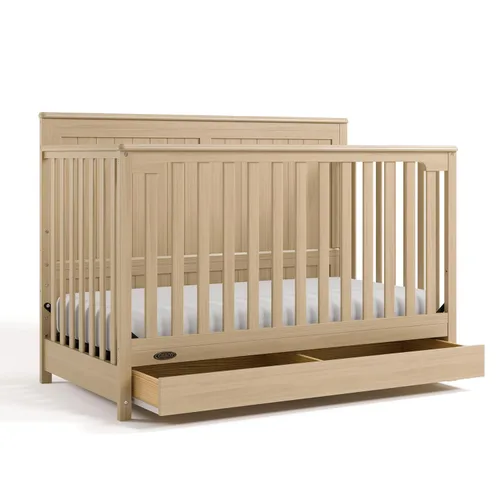Miniatura 21 de Graco Hadley Cuna convertible 5 en 1 con cajón (Gris Guijarro) – Certificado GREENGUARD Gold, Combo de cuna con cajón, Cajón de almacenamiento