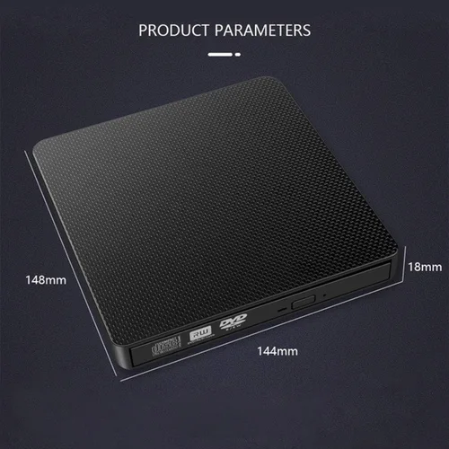 Miniatura 5 de YMY Unidad externa de CD y DVD para portátil, USB3.0 y USB-C 2 en 1, reproductor de DVD portátil, grabadora de CD, grabador para PC de escritorio