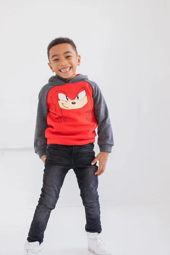 Miniatura 2 de SEGA Tails Sonic The Hedgehog Knuckles - Sudadera con capucha para niños pequeños y grandes