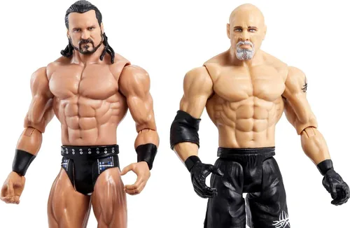 Miniatura 4 de Mattel WWE Championship Showdown - Juego de 2 figuras de acción y accesorios, serie #8 Drew McIntyre vs Goldberg Collectible, 6 pulgadas