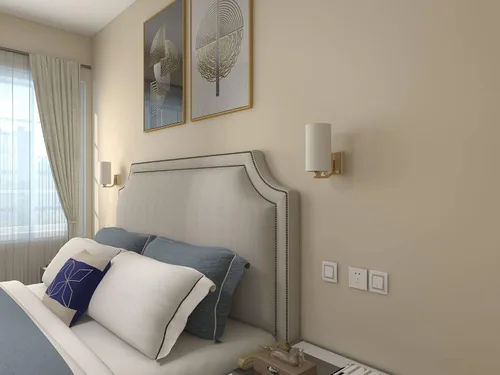 Miniatura 2 de Juego de 2 apliques de pared a pilas con control remoto regulable de 200 lúmenes, paquete de 2 lámparas de pared a pilas sin necesidad de cableado