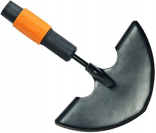 Miniatura 6 de Fiskars QuikFit 1000644 - Rastrillo para hojas, con 20 púas, anchura: 16.9 in, dientes de acero, negro/naranja
