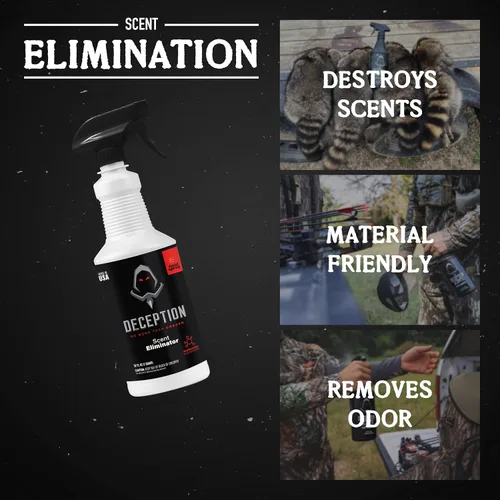 Miniatura 2 de Spray de campo de caza, botella de caza eliminadora de aroma de 32 onzas, cazadores seguros para la ropa, sin olor, para caza, control de olores