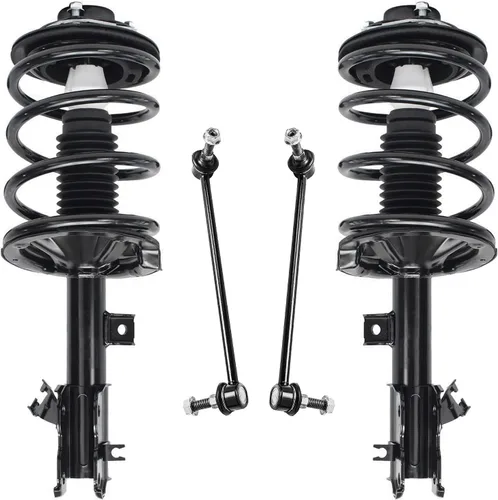 Miniatura 82 de Detroit Axle - Kit de puntales delanteros 2WD para Ford F-150 2005-2008 Lincoln Mark LT 2005-2008, 2 puntales con muelle helicoidal, 2 enlaces