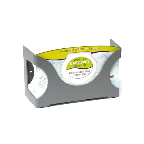 Miniatura 7 de Gadjit Dispensador de toallitas húmedas para bebés, montado en la pared, capacidad para hasta 84 toallitas Fácil alcance para el desorden (negro)