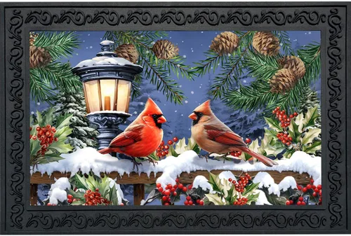 Miniatura 11 de Briarwood Lane - Felpudo de pájaros del invierno con cardenales
