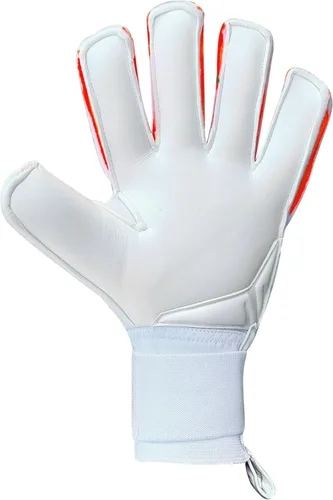 Miniatura 5 de GK Saver Guantes de portero de fútbol Passion Series Guantes de portero profesionales, talla 6 a 11, guantes salvadores extraíbles Blanco