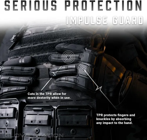 Miniatura 5 de Glove Station - Guantes de protección de impulso para hombre - Guantes de trabajo para pantalla táctil ideales para deportes y exteriores