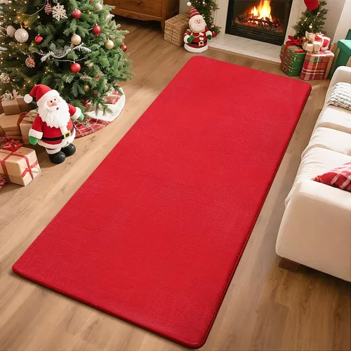Miniatura 13 de Przemy Alfombras negras lavables para dormitorio, sala de estar, alfombra de pasillo de 2 x 6 pies, alfombra de interior de espuma viscoelástica
