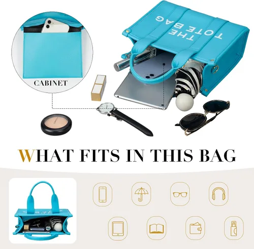 Miniatura 4 de Bolso de mano para mujer, bolso de mano de cuero a la moda, pequeño bolso cruzado personalizado con asa superior para el trabajo y viajes