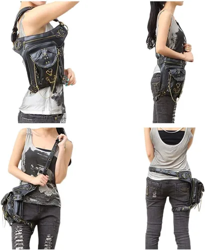 Miniatura 6 de AlwaySky - Bolso unisex de piel sintética para mujer y hombre