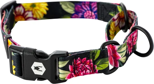 Miniatura 26 de Wolfgang - Collar de perro Martingala resistente con hebilla de nailon de liberación rápida para caminar y entrenar, estampado NewMoon, mediano