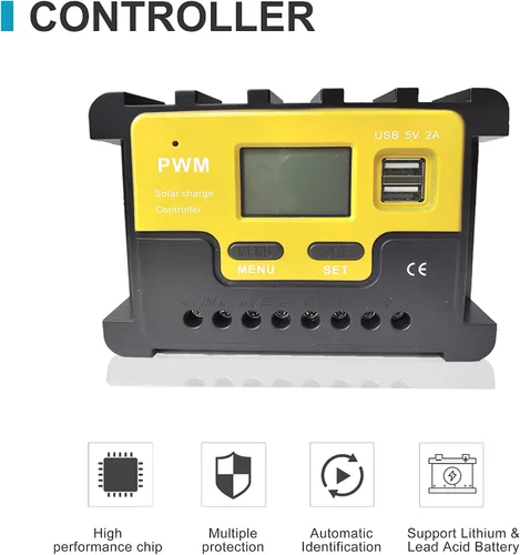 Miniatura 7 de Kit generador de turbina eólica de panel solar de 300 W: turbina eólica de 100 W 12 V + panel solar monocristalino de 100 W + controlador de carga +