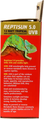 Miniatura 6 de Zoo Med reptisun 5.0 UVB Mini fluorescente compacta (13 vatios), 0