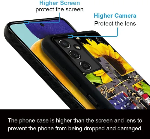 Miniatura 5 de ZHEGAILIAN Funda compatible con Samsung Galaxy A14 5G, antideslizante, de poliuretano termoplástico suave, a prueba de golpes, compatible