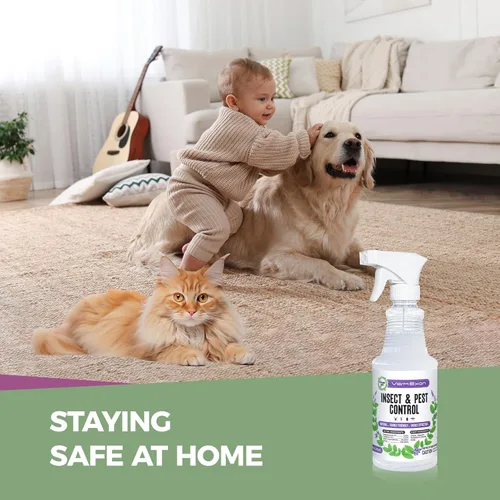 Miniatura 7 de VermExon Spray de Control de Insectos y Plagas con Aceite de Menta – 16oz Mata Insectos Natural a Base de Plantas para Arañas, Hormigas, Moscas