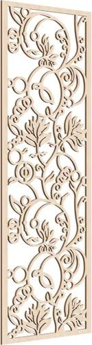 Miniatura 112 de 9 3/8"W x 24 3/8"H x 1/4"T Caspio Decorativos Paneles De Pared De Madera De Calado, Roble Rojo rojo (Red Oak)