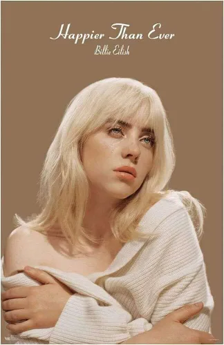 Carteles de Scorpio Billie Eilish - Póster Mini de Happier Than Ever - Oficialmente Licenciado - 28 cm x 43 cm
