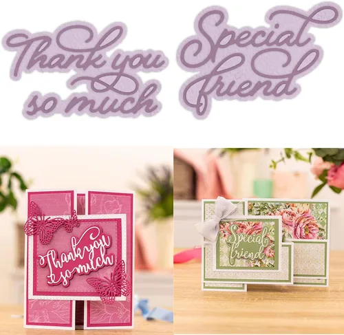 Miniatura 11 de 2 troqueles de corte de metal para tarjetas alfabetos, letras de metal para álbumes de recortes, manualidades, plantillas de grabado en relieve