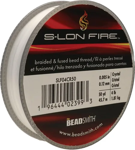 Miniatura 7 de The Beadsmith S-Lon Fire - Hilo de cuentas trenzado y fundido - Prueba de 6 libras, diámetro de 0.006 pulgadas/0.006 in, carrete de 50 yardas