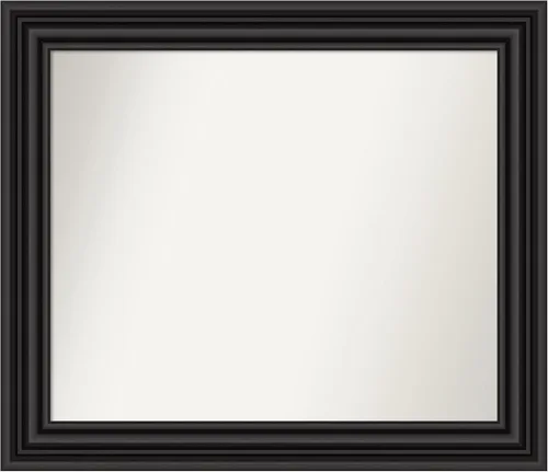 Miniatura 527 de Amanti Art Espejo personalizado, espejo de baño negro puente, espejo de pared o espejo de tocador de baño sobre el fregadero (26 x 26 pulgadas)
