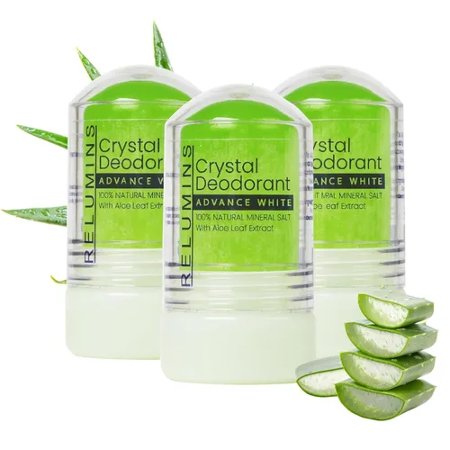 Miniatura 13 de Relumins Desodorante de cristal, sal mineral totalmente natural, sin manchas, no irritante, desodorante sin aluminio con protección contra olores