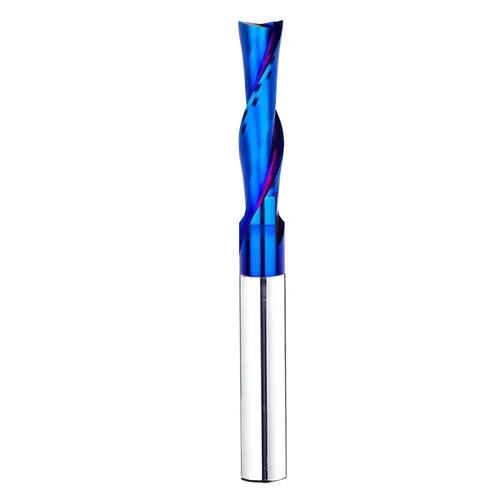 Miniatura 16 de BRD204 Broca de enrutador de inmersión en espiral de carburo sólido 2 flautas corte CNC Router Bits Molino de extremo NACO recubierto 1/8 "CD X 3/4