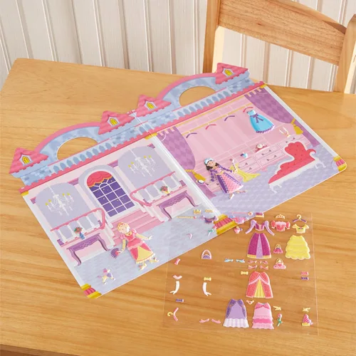 Miniatura 10 de Melissa & Doug Princesa Puffy, juego de adhesivos, Juego de calcomanías infladas - princesa, 1, Azul