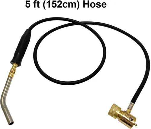 Miniatura 4 de Appli Parts APHT-3W Soplete de Mano de Una Hornilla con Manguera de 5 pies y Mango para Soldadura, Soldadura Fuerte y Soldadura con Latón