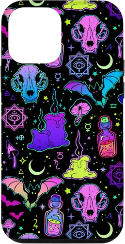 Miniatura 16 de Funda de brujería mágica para iPhone 16 con diseño gótico pastel de Halloween