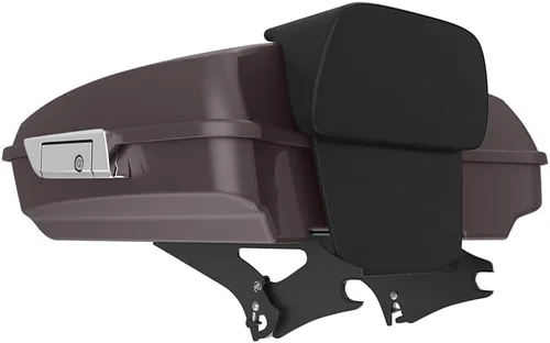 Miniatura 143 de King Tour Pack para Harley Alpine Green, cierre de paquete turístico, portaequipajes superior, soporte de montaje negro, placa de metal para Harley