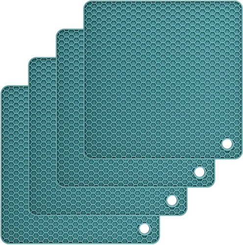 Miniatura 7 de Salvamanteles de silicona para platos calientes, soportes de silicona para ollas de cocina, salvamanteles para cocina, salvamanteles para ollas