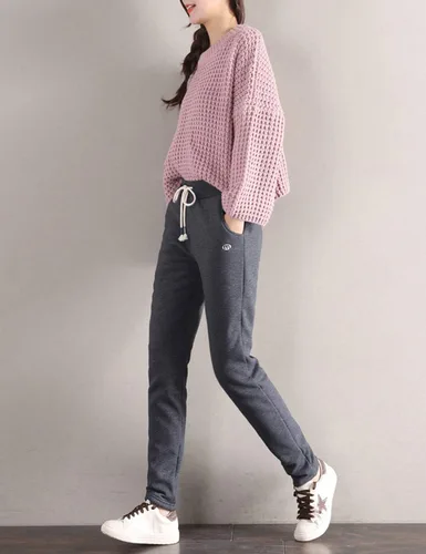 Miniatura 6 de Gihuo Pantalones de chándal con forro de sherpa para mujer