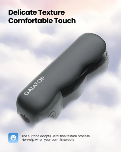 Miniatura 4 de Gaiatop Ventilador de mano portátil, 3 velocidades recargable por USB, pequeñas nubes lindas, mini abanicos deslizantes, bolsillo de maquillaje