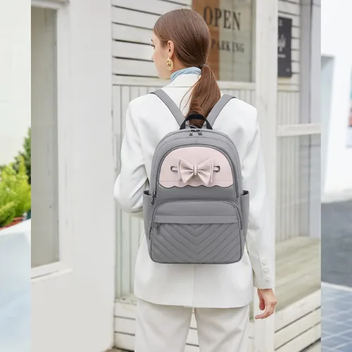 Miniatura 8 de MYHOZEE Bolso tipo mochila para mujer, Black01, Mochilas Daypack