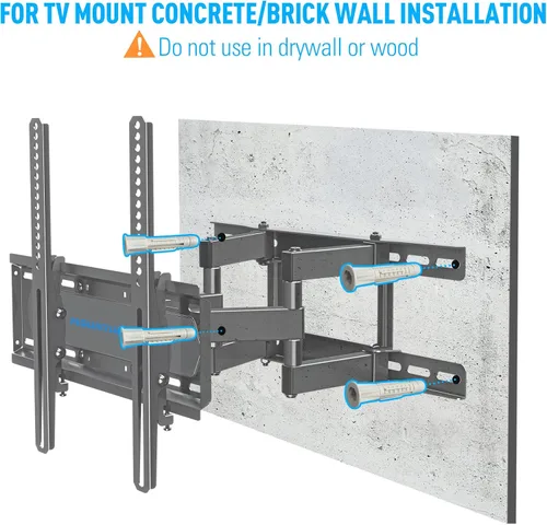 Miniatura 6 de MOUNTUP MU0041-B - Kit de pernos de retraso para montaje de pared de TV viene con perno de retraso M8 × 2.559 in y arandela para perno de madera