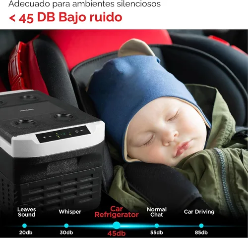 Miniatura 6 de Frigidaire Refrigerador portátil 2-en-1 de 12/24V DC y 110-240V AC con compresor – Compacto para viajes, automóvil, camping, viajes por carretera