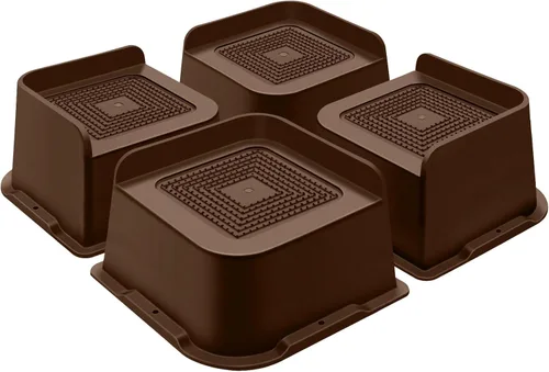 Miniatura 42 de ANNKUT Elevadores de cama de 1 pulgada resistentes, elevadores de muebles para cama, escritorio, mesa, sofá, sofá, elevadores de cama de gran