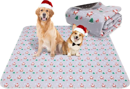 Miniatura 21 de Aitmexcn Almohadilla lavable para orina de perro, 100% impermeable, tapete de entrenamiento para cachorros o perros mayores, almohadillas Color Paws